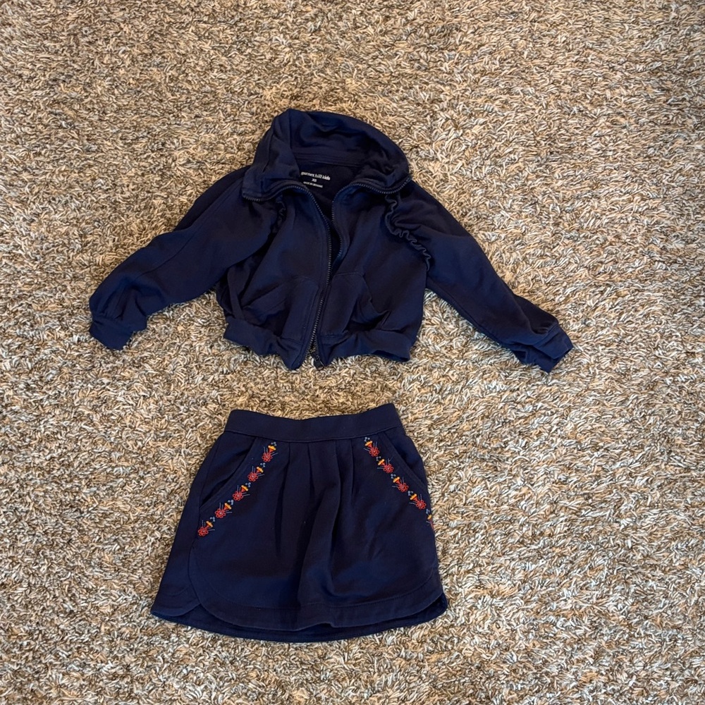 Garnet Hill girls matching set.